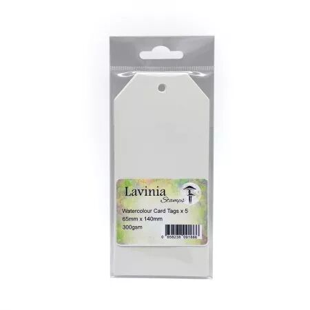 Etiquettes pour cartes aquarelles - 6.5x14cm -  Lavinia