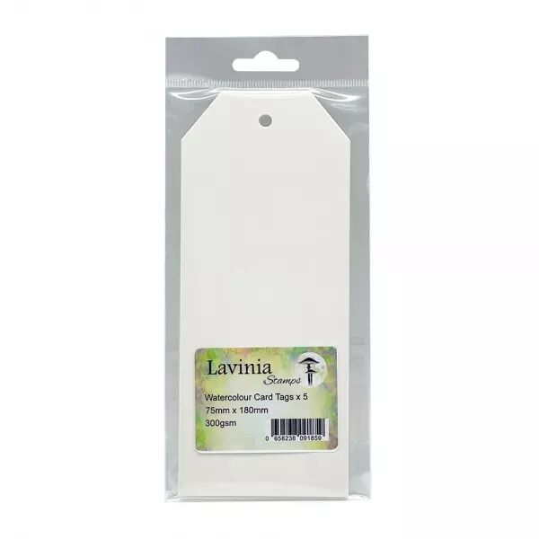 Etiquettes pour cartes aquarelles - 7.5x18cm -  Lavinia
