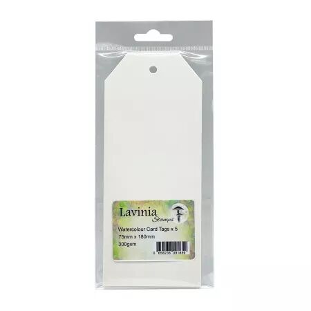 Etiquettes pour cartes aquarelles - 7.5x18cm -  Lavinia