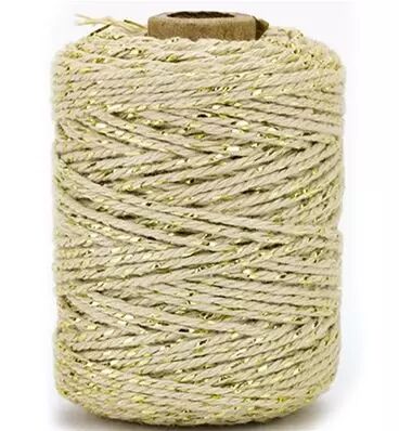 Ficelle en coton - Beige / Or