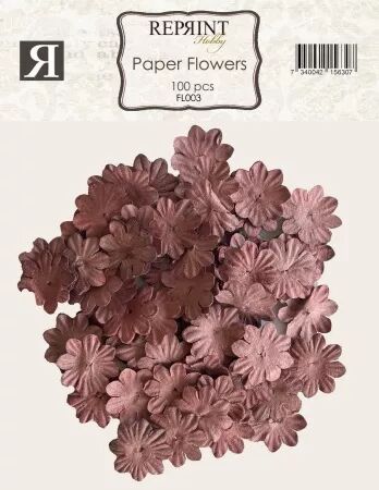 Fleurs de papier - Bordeaux - Reprint