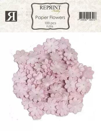 Fleurs de papier - Rose clair - Reprint