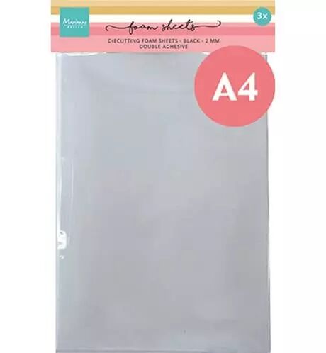 Foam Sheets - adh�sif 3D - noir - 2mm