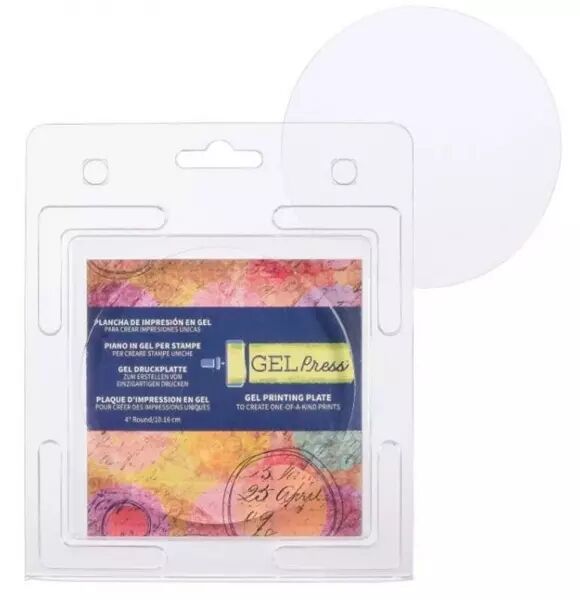 Gel Printing Plate - Round 4\'\'