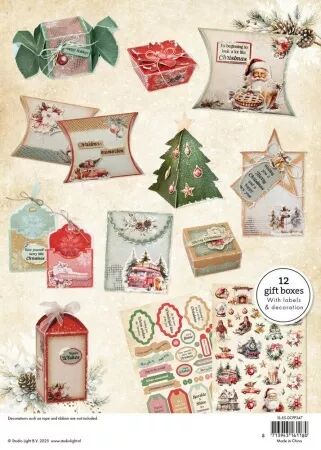Gift boxes - Christmas Gifts - 12 boites - Studio Light