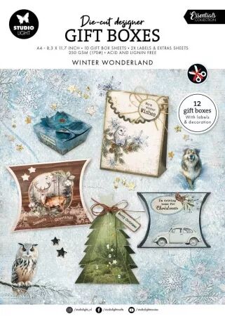Gift boxes - Winter Wonderland - 12 boites - Studio Light