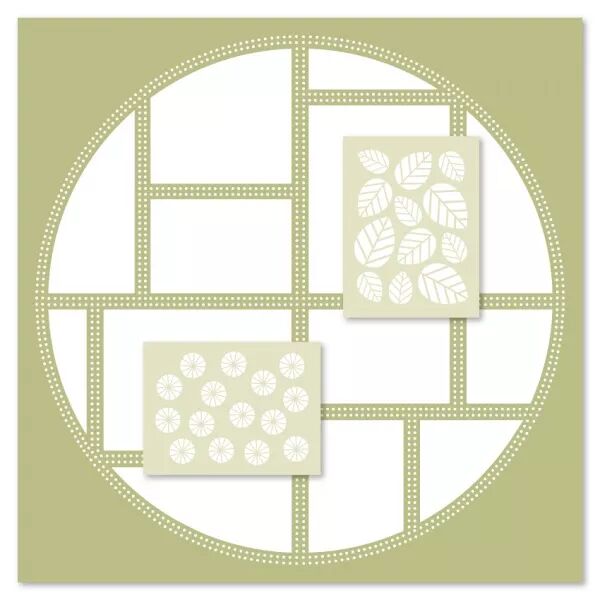 Kit 3 pochoirs - My Storyboard 5 - Farandole - Floril�ges Design
