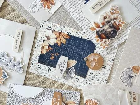 Kit créatif - Ginkgo - cartes - Florilèges Design