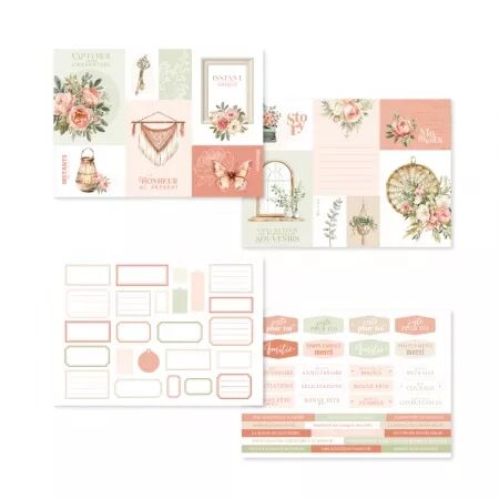 Kit cr&eacute;atif 12 cartes MURMURES - Floril&egrave;ges design
