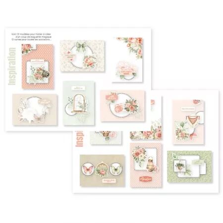 Kit cr&eacute;atif 12 cartes MURMURES - Floril&egrave;ges design