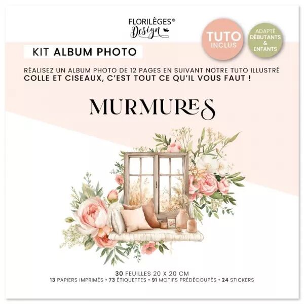 Kit cr�atif album MURMURES - Floril�ges design