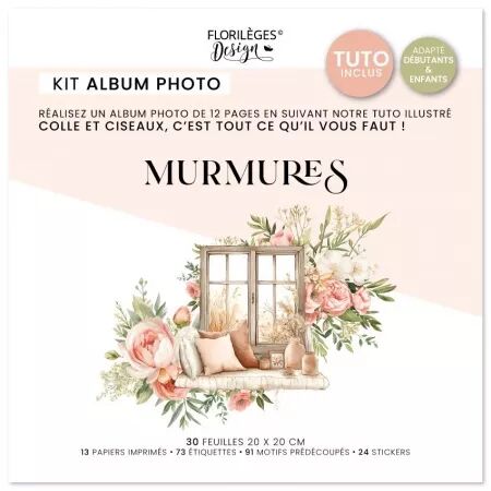 Kit cr&eacute;atif album MURMURES - Floril&egrave;ges design