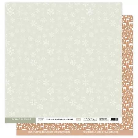 Kit de papiers imprimés - Histoires d\'hiver
