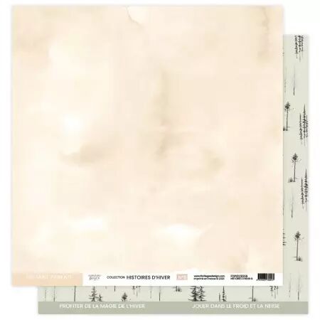 Kit de papiers imprimés - Histoires d\'hiver