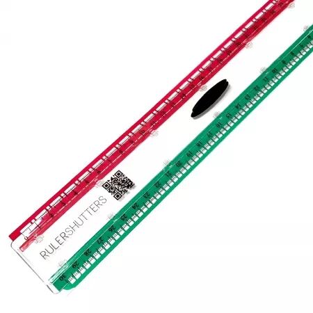 Kit de volets pointill&eacute;s (vert et rouge) - Rulershutters