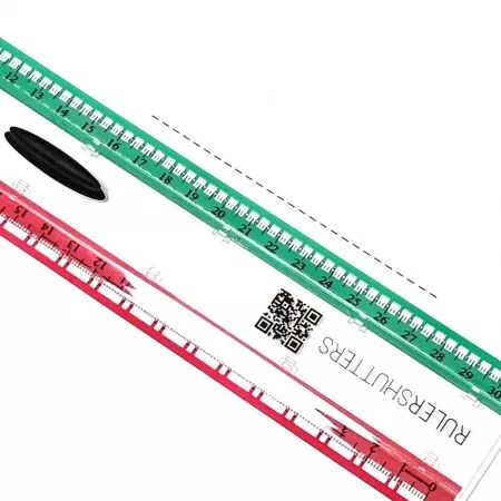 Kit de volets pointill&eacute;s (vert et rouge) - Rulershutters