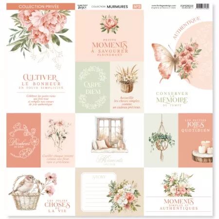Kit imprim&eacute; MURMURES - Floril&egrave;ges design