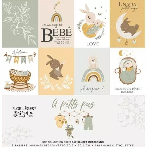 Kit papiers imprim�s - A Petits Pas - Boy