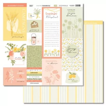 Kit papiers imprimés- Farandole - Florilèges Design