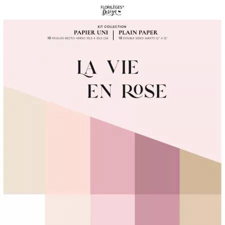 Kit Unis - La Vie en Rose  - Floril&egrave;ges Design 