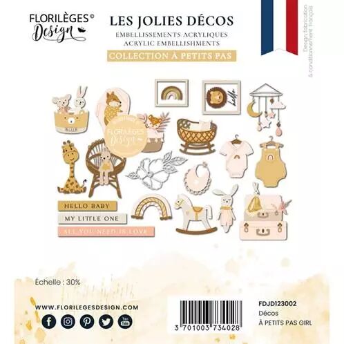 Les Jolies D�cos acrylique - A Petits Pas - Girl
