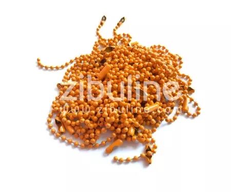 lot de 5 chainettes - Orange mat