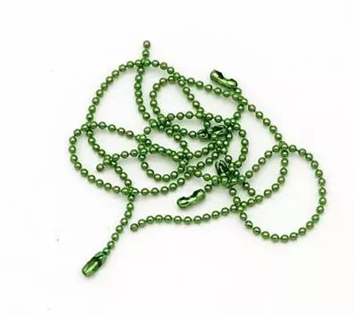 Lot de 5 Chainettes fines - Vert fonc�