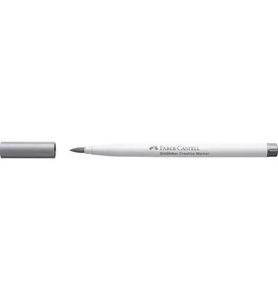 Marqueur pointe brush - Else metal - argent - Faber Castel