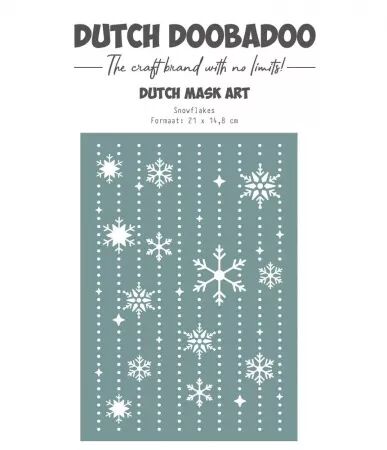 Mask Art - Pochoir - Flocons en lignes