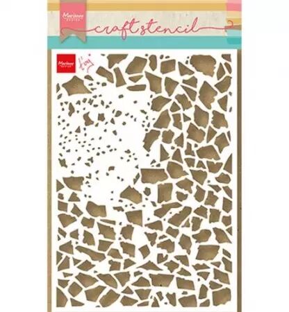 Mask Stencil - Tiny\'s Shattered glass