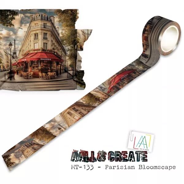 Masking Tape MT-133 - Parisian Bloomscape (Layer-it-Up!) - Paysages fleuris parisiens - AALL & Create
