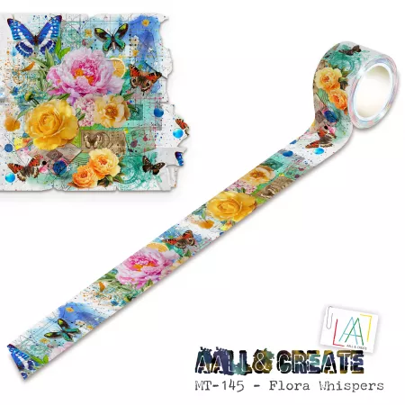 Masking Tape MT-145 - Flora Whispers (Layer-it-Up!) - AALL & Create