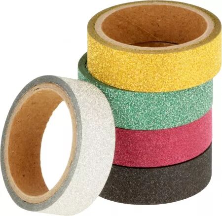 Masking tape paillettes - 5 rouleaux