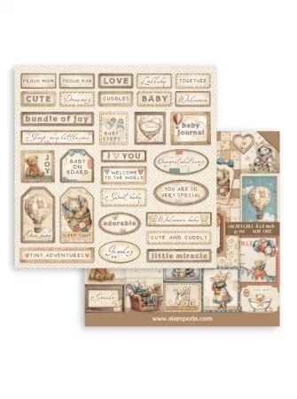 Mini collection papier - 20x20 cm - Baby - Stamperia
