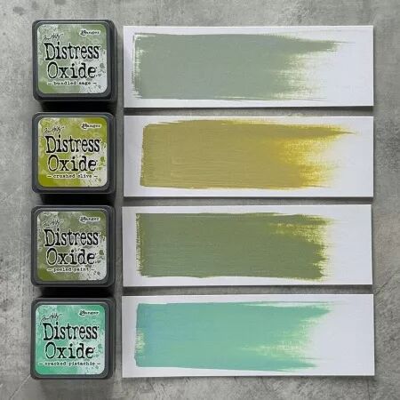 Mini Distress Oxide Pads Kit 03 - Verts - RANGER