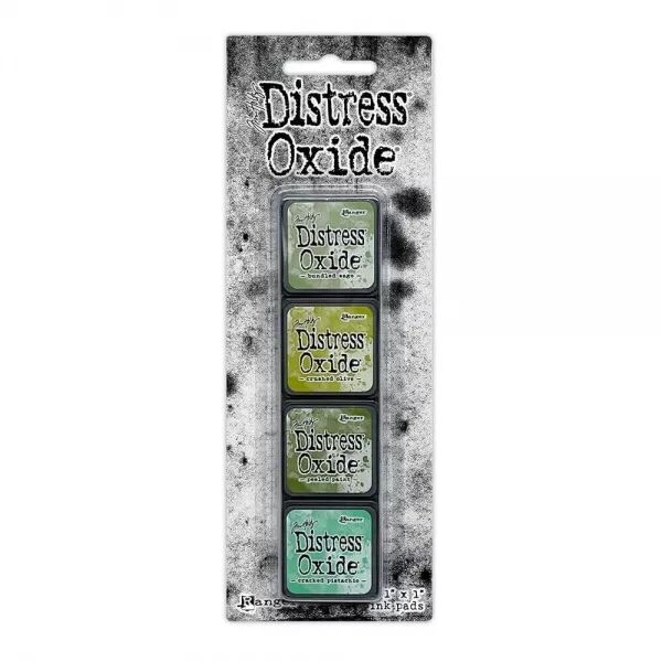 Mini Distress Oxide Pads Kit 03 - Verts - RANGER