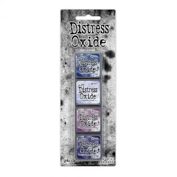 Mini Distress Oxide Pads Kit 05 - Bleu violet - RANGER
