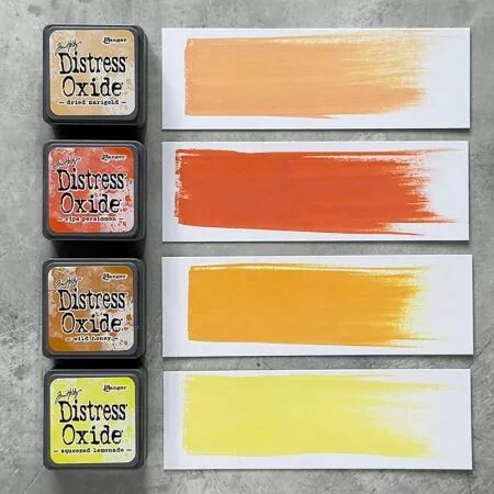 Mini Distress Oxide Pads Kit 08 - Jaune orange - RANGER