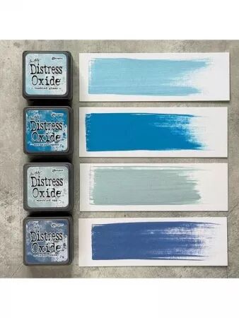 Mini Distress Oxide Pads Kit 10 - Bleu - RANGER