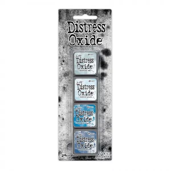 Mini Distress Oxide Pads Kit 10 - Bleu - RANGER