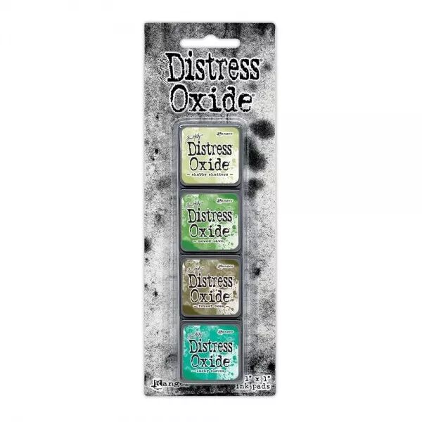 Mini Distress Oxide Pads Kit 15 - Vert - RANGER