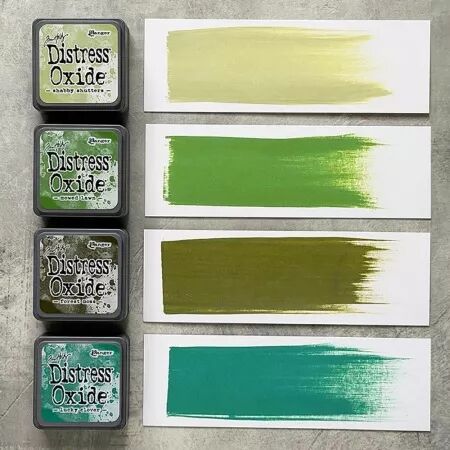 Mini Distress Oxide Pads Kit 15 - Vert - RANGER