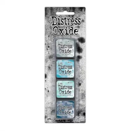 Mini Distress Oxide Pads Kit 16 - Bleu - RANGER