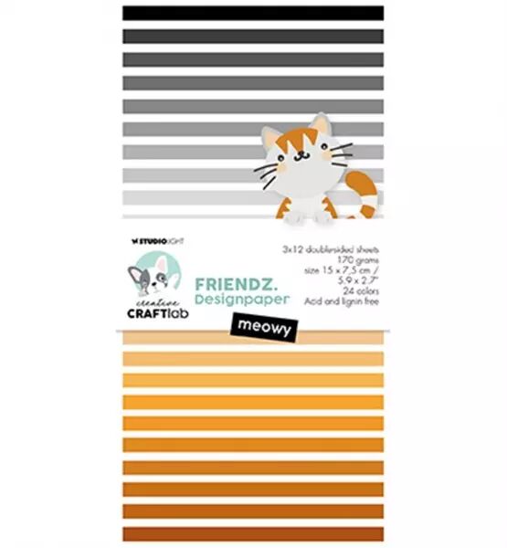 Mini Paper pad - Friendz - Meowy