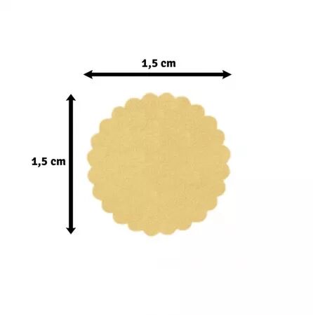 Mini perfo - Cercle festonn&eacute; 1.5cm