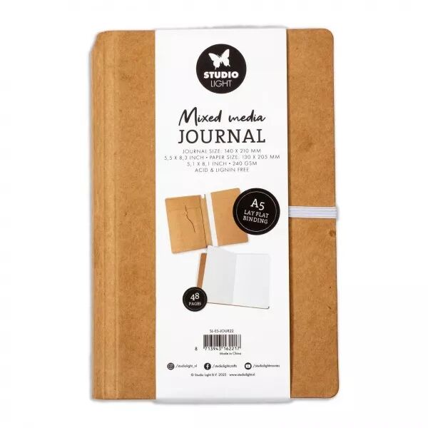Mixed Media Journal A5 - 48 pages - Studio Light