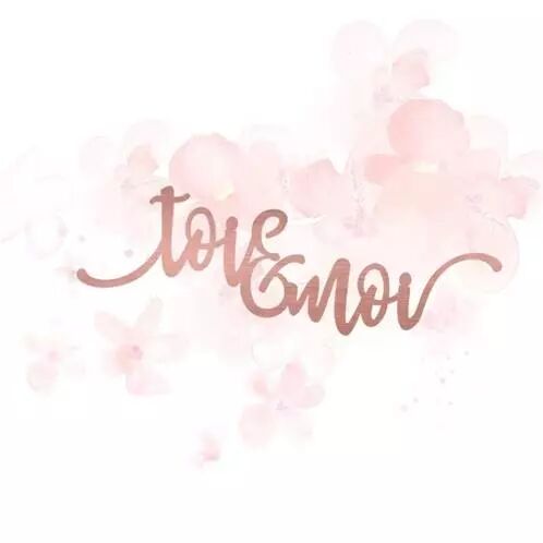 Mot acrylique Rose Gold - toi et moi