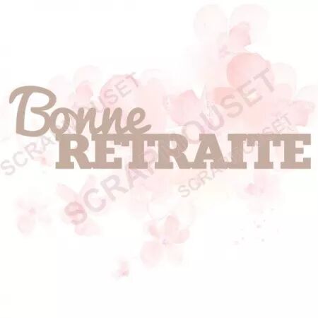 Mot en carton - Bonne retraite