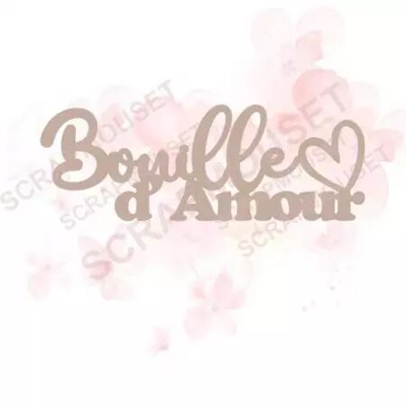 Mot en carton - Bouille d\'amour
