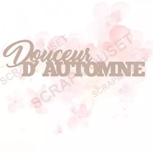 Mot en carton - Douceur d\'automne